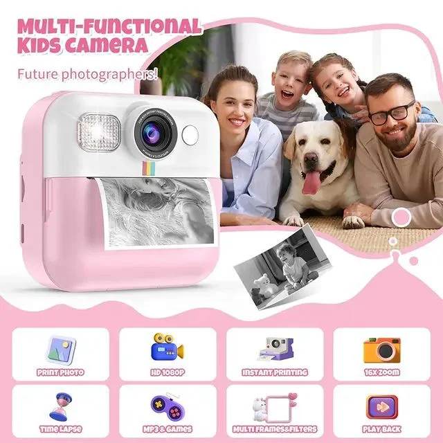 دوربین عکاسی چاپ سریع مدل Kids Printing Camera 102674951